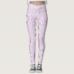 Leggings Filet pourpre et blanc<br><div class="desc">Art abstrait des filets pourpres sur un fond blanc</div>