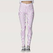 Leggings Filet pourpre et blanc (Devant)