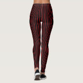 Leggings Filet rouge et noir (Dos)
