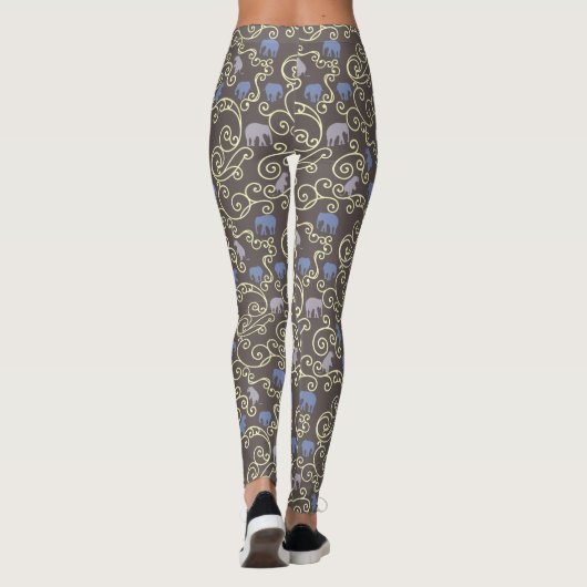Leggings Filigree et Eléphants (Dos)