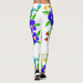Leggings Fille à fleurs colorées (Dos)
