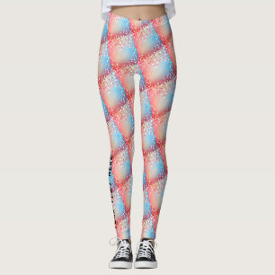 Leggings Fille Abstraite forme de coeur Funky Y2K Yoga