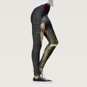 Leggings Fille Avec Une Fraise Élevant Beau Art Spoof (Droite)