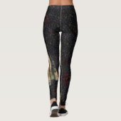 Leggings Fille Avec Une Fraise Élevant Beau Art Spoof (Dos)