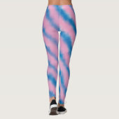 Leggings Fille Bleu et Cloud rose Retro Grandes Esthétiques (Dos)