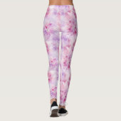 Leggings Fille Blush Rose Chic Lavande Florale (Dos)