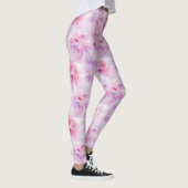 Leggings Fille Blush Rose Chic Lavande Florale (Droite)