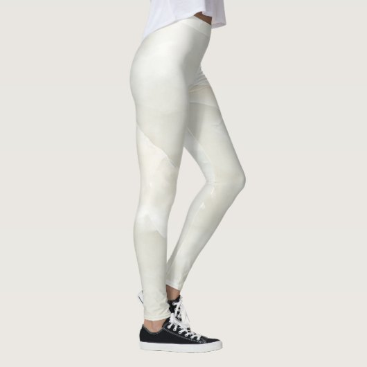 Leggings Fille Cool Marbre blanc moderne Texture (Droite)