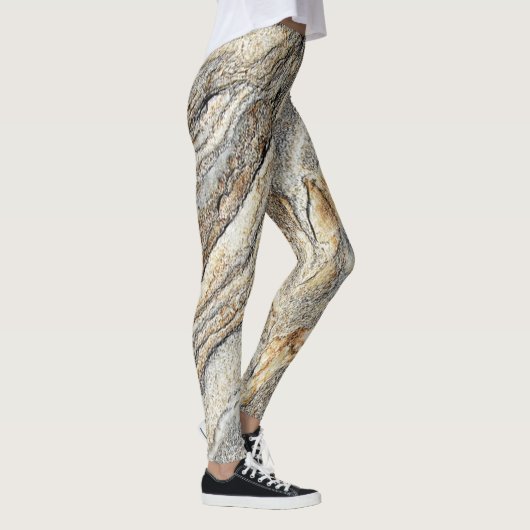 Leggings Fille Cool Moderne Marbre Texture (Droite)