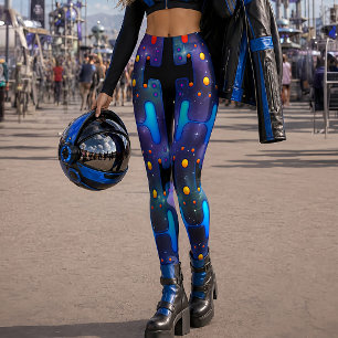 Leggings Fille de l'espace Android mécanique Robot futurist