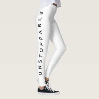 Leggings Fille de NYC Inarrêtable Typographie Motivationnel