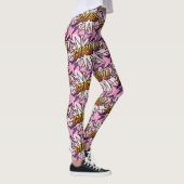 Leggings Fille de pop art de bande dessinée (Droite)