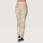 Leggings Fille Glam Gold Empreinte de léopard (Dos)