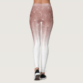 Leggings Fille Glamour Rose Parties scintillant or Gradient (Dos)