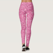 Leggings Fille Glitzy Parties scintillant rose Zebra (Dos)