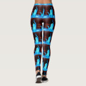 Leggings fille hippie bleue (Dos)