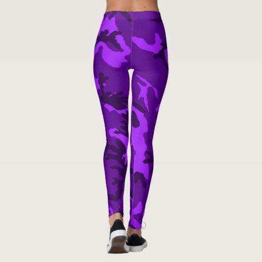 Leggings Fille impertinente exubérante Blacklight pourpre (Dos)