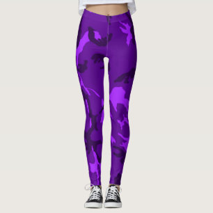 Leggings Fille impertinente exubérante Blacklight pourpre