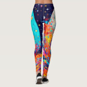 Leggings Fille lunaire colorée (Dos)