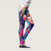 Leggings Fille lunaire colorée (Droite)