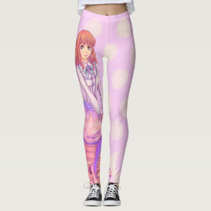 Leggings Fille Macaron rose