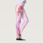Leggings Fille Macaron rose (Droite)