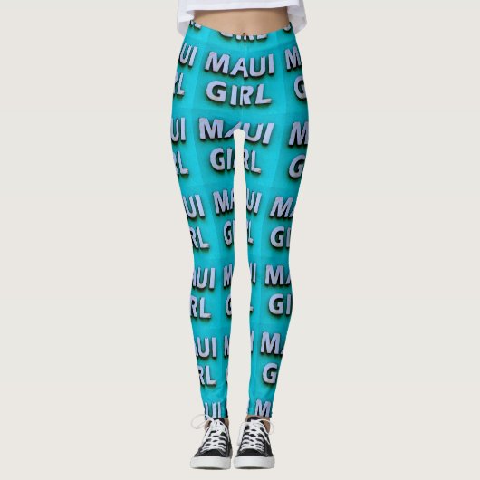 Leggings Fille Maui Bleue Thunder_Cove (Devant)