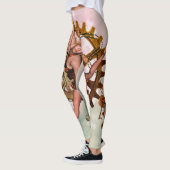 Leggings Fille merveilleuse de steampunk, conception d'or (Gauche)