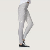 Leggings Fille mignonne Glittery Snowflakes (Droite)