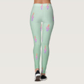 Leggings Fille moderne adorable mignonne, Clé de violon (Dos)