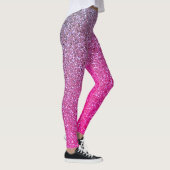 Leggings Fille Ombre Parties scintillant rose et violet (Droite)