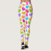 Leggings Fille pastel coeur amour motif sac à chaîne (Dos)