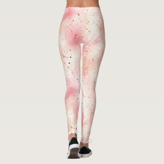 Leggings Fille Peach rose Abstrait (Dos)