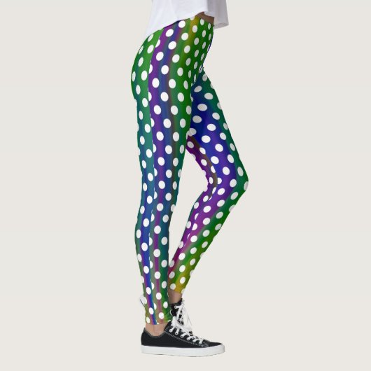 Leggings Fille Pois colorée branchée Yoga tendance (Droite)