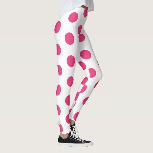 Leggings Fille Pois rose tendance Yoga tendance (Droite)