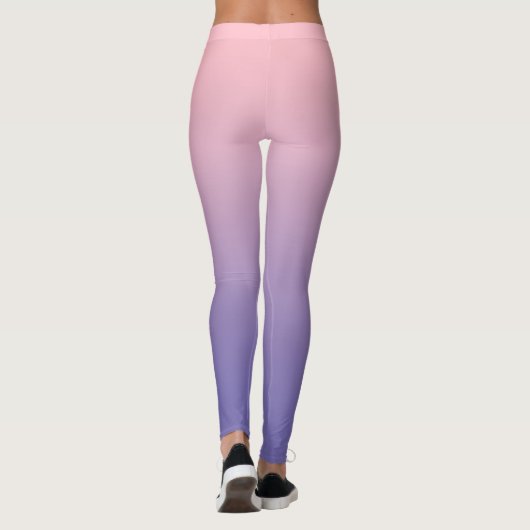 Leggings Fille rose clair périphérique Gradient (Dos)