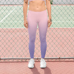 Leggings Fille rose clair périphérique Gradient<br><div class="desc">Un arrière - plan classique,  rose clair et doux,  en dégradé de périwinkle. Un design moderne et fantaisiste pour ses leggings de yoga. Les couleurs perwinkle et rose se fondent dans différentes nuances de bleu violet.</div>