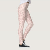Leggings Fille Rose Gold rose tendance Leopard Cheetah Impr (Droite)
