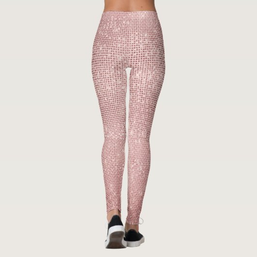 Leggings Fille Rose Gold Sparkle Glam (Dos)