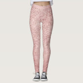 Leggings Fille Rose Gold Sparkle Glam (Devant)