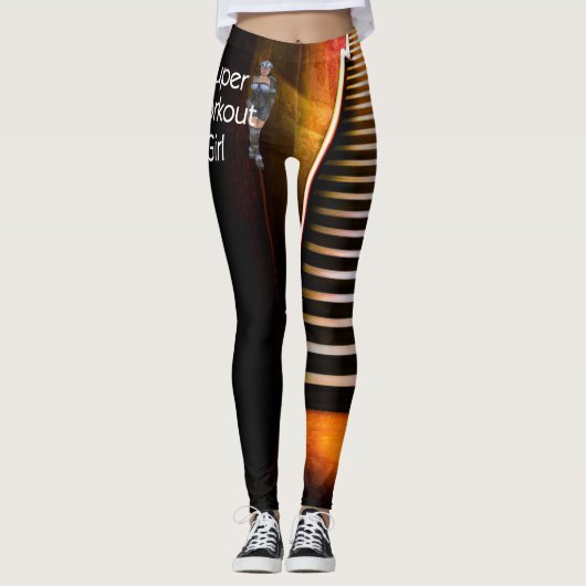 Leggings Fille superbe SUPÉRIEURE de séance d'entraînement (Devant)