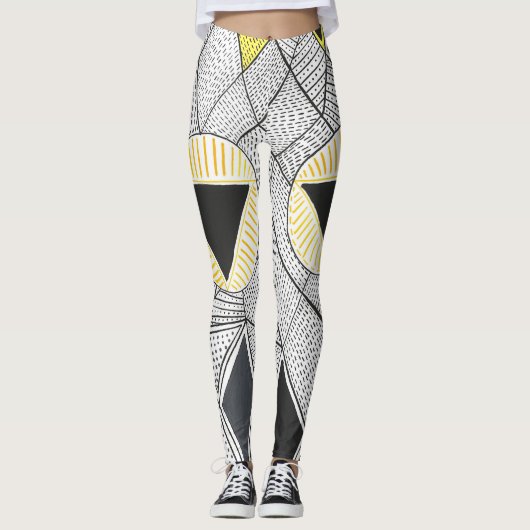 Leggings Fille tribale brisée (Devant)