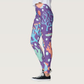 Leggings filles aquatiques de sirène de mer unique de (Gauche)