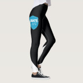 Leggings Filles de karaté - noir de guêtres (Droite)