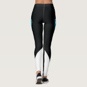 Leggings Filles de karaté - noir de guêtres (Dos)