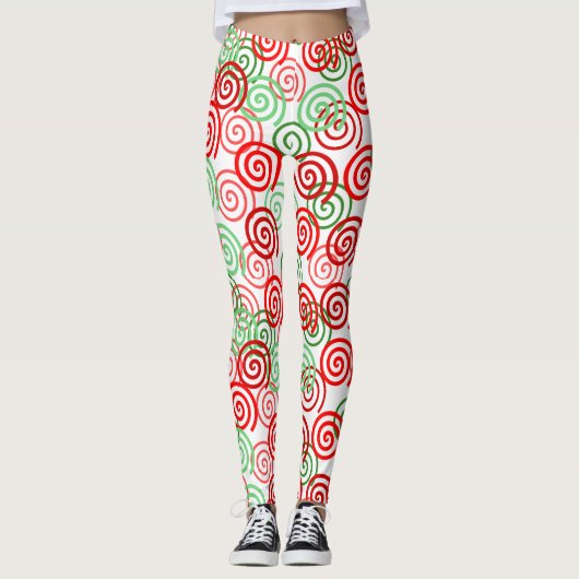 Leggings Fils de Noël (Devant)