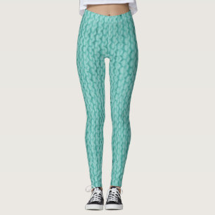Leggings Fils Knit Bleu   Laine Crochet   Cute Original