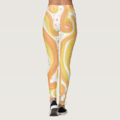 Leggings Fils Orangés Et Jaunes Avec Points (Dos)