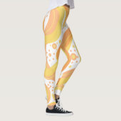 Leggings Fils Orangés Et Jaunes Avec Points (Droite)