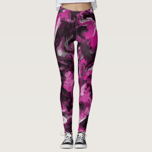 Leggings Fils roses, noirs, blancs et gris